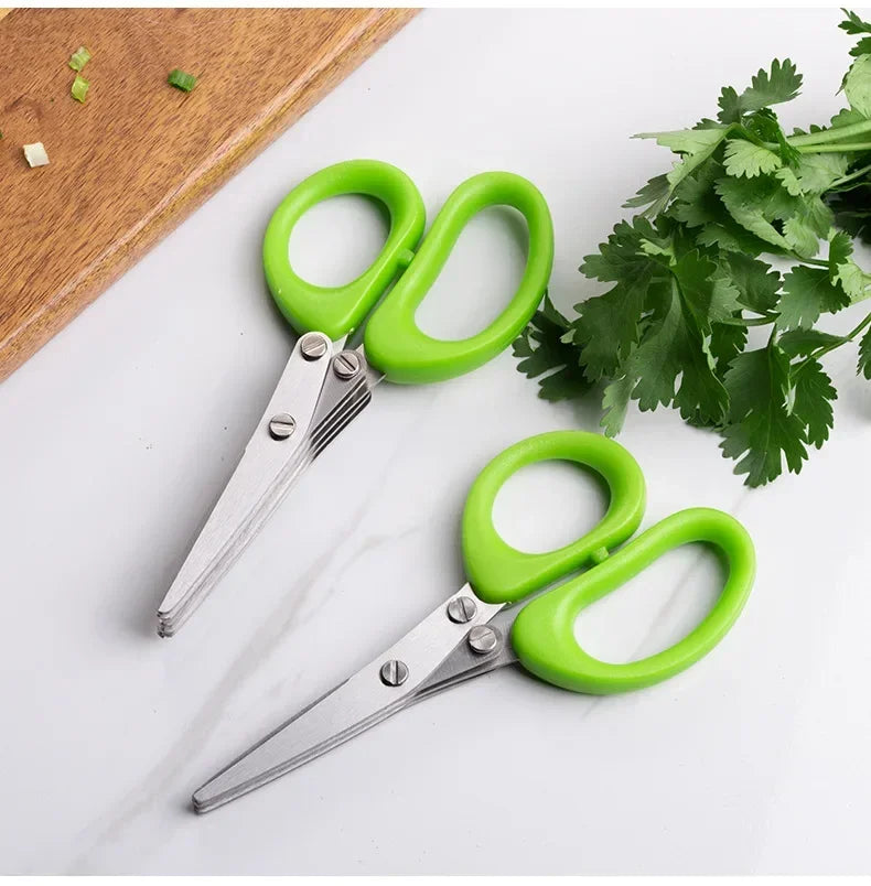 Multi-Functional Cooking Tool with 3/5 Layer Stainless Steel Kitchen Scissors