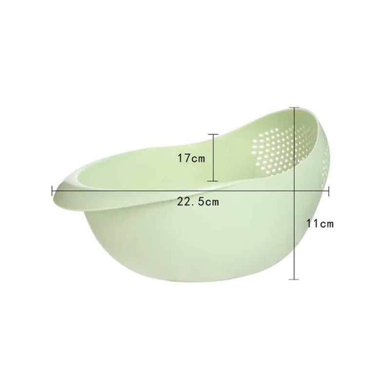 Drain rice with ease using our plastic colander. Perfect for kitchen use.