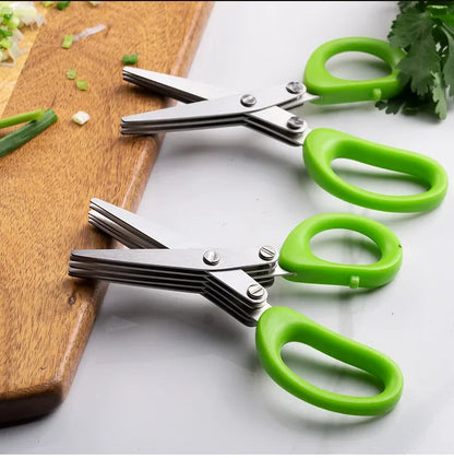 Multi-Functional Cooking Tool with 3/5 Layer Stainless Steel Kitchen Scissors