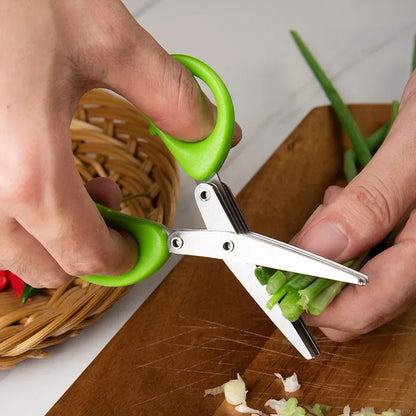 Multi-Functional Cooking Tool with 3/5 Layer Stainless Steel Kitchen Scissors