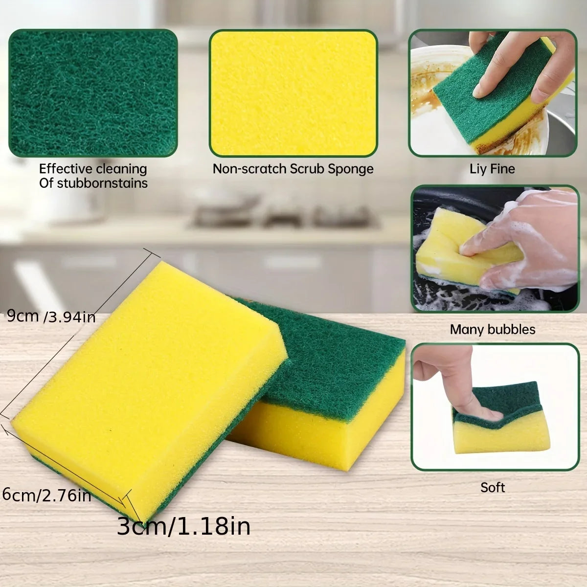 20pc Double Sided Scouring Pad Set